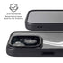 Black Marble Ink iPhone 15 Kickstand Case